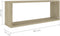 vidaXL - Wandschappen - kubus - 4 - st - 60x15x23 - cm - bewerkt - hout - sonoma - eiken