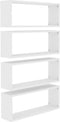 vidaXL - Wandschappen - kubus - 4 - st - 60x15x23 - cm - spaanplaat - wit