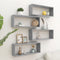 vidaXL - Wandschappen - kubus - 4 - st - 60x15x23 - cm - spaanplaat - betongrijs