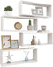 vidaXL - Wandschappen - kubus - 4 - st - 60x15x23 - cm - spaanplaat - wit