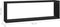 vidaXL - Wandschappen - kubus - 4 - st - 80x15x26,5 - cm - bewerkt - hout - zwart