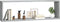 vidaXL - Wandschappen - kubus - 4 - st - 80x15x26,5 - cm - bewerkt - hout - grijs - sonoma