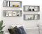 vidaXL - Wandschappen - kubus - 4 - st - 80x15x26,5 - cm - bewerkt - hout - grijs - sonoma