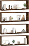 vidaXL - Wandschappen - kubus - 4 - st - 80x15x26,5 - cm - hout - gerookt - eikenkleurig