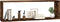 vidaXL - Wandschappen - kubus - 4 - st - 80x15x26,5 - cm - hout - gerookt - eikenkleurig