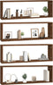 vidaXL - Wandschappen - kubus - 4 - st - 80x15x26,5 - cm - hout - bruin - eikenkleur