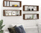 vidaXL - Wandschappen - kubus - 4 - st - 80x15x26,5 - cm - hout - bruin - eikenkleur