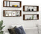 vidaXL - Wandschappen - kubus - 4 - st - 80x15x26,5 - cm - hout - gerookt - eikenkleurig