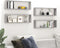 vidaXL - Wandschappen - kubus - 4 - st - 80x15x26,5 - cm - spaanplaat - betongrijs