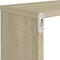 vidaXL - Wandschappen - kubus - 4 - st - 80x15x26,5 - cm - spaanplaat - sonoma - eiken