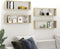 vidaXL - Wandschappen - kubus - 4 - st - 80x15x26,5 - cm - spaanplaat - sonoma - eiken