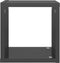 vidaXL - Wandschappen - kubus - 6 - st - 22x15x22 - cm - hoogglans - grijs