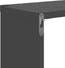 vidaXL - Wandschappen - kubus - 6 - st - 22x15x22 - cm - hoogglans - grijs