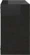 vidaXL - Wandschappen - kubus - 6 - st - 26x15x26 - cm - hoogglans - zwart