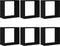 vidaXL - Wandschappen - kubus - 6 - st - 30x15x30 - cm - bewerkt - hout - zwart - eiken