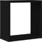 vidaXL - Wandschappen - kubus - 6 - st - 30x15x30 - cm - bewerkt - hout - zwart - eiken