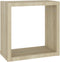 vidaXL - Wandschappen - kubus - 6 - st - 30x15x30 - cm - sonoma - eikenkleurig