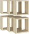 vidaXL - Wandschappen - kubus - 6 - st - 30x15x30 - cm - sonoma - eikenkleurig