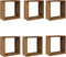 vidaXL - Wandschappen - kubus - 6 - st - 30x15x30cm - bewerkt - hout - oud - houtkleurig