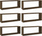 vidaXL - Wandschappen - kubus - 6 - st - 60x15x23 - cm - bewerkt - hout - bruineiken