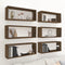 vidaXL - Wandschappen - kubus - 6 - st - 60x15x23 - cm - bewerkt - hout - bruineiken