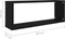 vidaXL - Wandschappen - kubus - 6 - st - 60x15x23 - cm - bewerkt - hout - zwart