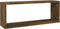 vidaXL - Wandschappen - kubus - 6 - st - 60x15x23 - cm - bewerkt - hout - gerookt - eiken