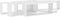 vidaXL - Wandschappen - kubus - 6 - st - 60x15x23 - cm - bewerkt - hout - hoogglans - wit