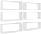 vidaXL - Wandschappen - kubus - 6 - st - 60x15x23 - cm - spaanplaat - wit