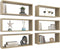vidaXL - Wandschappen - kubus - 6 - st - 60x15x23 - cm - spaanplaat - sonoma - eiken