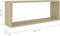 vidaXL - Wandschappen - kubus - 6 - st - 60x15x23 - cm - spaanplaat - sonoma - eiken