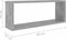 vidaXL - Wandschappen - kubus - 6 - st - 60x15x23 - cm - spaanplaat - betongrijs
