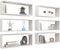 vidaXL - Wandschappen - kubus - 6 - st - 60x15x23 - cm - spaanplaat - wit