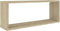 vidaXL - Wandschappen - kubus - 6 - st - 60x15x23 - cm - spaanplaat - sonoma - eiken