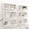 vidaXL - Wandschappen - kubus - 6 - st - 60x15x23 - cm - spaanplaat - wit