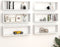 vidaXL - Wandschappen - kubus - 6 - st - 80x15x26,5 - cm - bewerkt - hout - wit