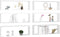 vidaXL - Wandschappen - kubus - 6 - st - 80x15x26,5 - cm - bewerkt - hout - wit