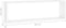 vidaXL - Wandschappen - kubus - 6 - st - 80x15x26,5 - cm - bewerkt - hout - wit