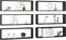 vidaXL - Wandschappen - kubus - 6 - st - 80x15x26,5 - cm - bewerkt - hout - zwart