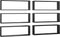 vidaXL - Wandschappen - kubus - 6 - st - 80x15x26,5 - cm - bewerkt - hout - zwart
