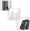 vidaXL - Wandschappen - kubus - 68x15x68 - cm - bewerkt - hout - wit