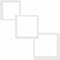 vidaXL - Wandschappen - kubus - 68x15x68 - cm - bewerkt - hout - wit