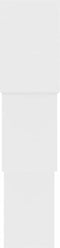 vidaXL - Wandschappen - kubus - 68x15x68 - cm - bewerkt - hout - wit