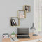 vidaXL - Wandschappen - kubus - 68x15x68 - cm - spaanplaat - sonoma - eikenkleurig