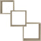 vidaXL - Wandschappen - kubus - 68x15x68 - cm - spaanplaat - sonoma - eikenkleurig