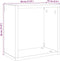 vidaXL - Wandschappen - kubus - 6st - 30x15x30cm - bewerkt - hout - artisanaal - eiken