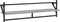 vidaXL - Wandschappen - met - stangen - 2 - st - 100x25x30 - cm - grijs - sonoma - eiken