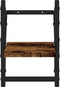 vidaXL - Wandschappen - met - stangen - 2 - st - 20x25x30 - cm - gerookt - eikenkleurig