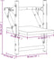 vidaXL - Wandschappen - met - stangen - 2 - st - 20x25x30 - cm - sonoma - eikenkleurig