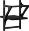 vidaXL - Wandschappen - met - stangen - 2 - st - 20x25x30 - cm - zwart